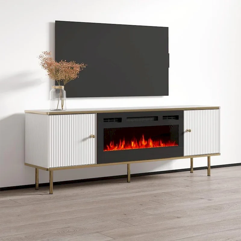 Camelia 63-Inch Electric Fireplace TV Stand - Image 10