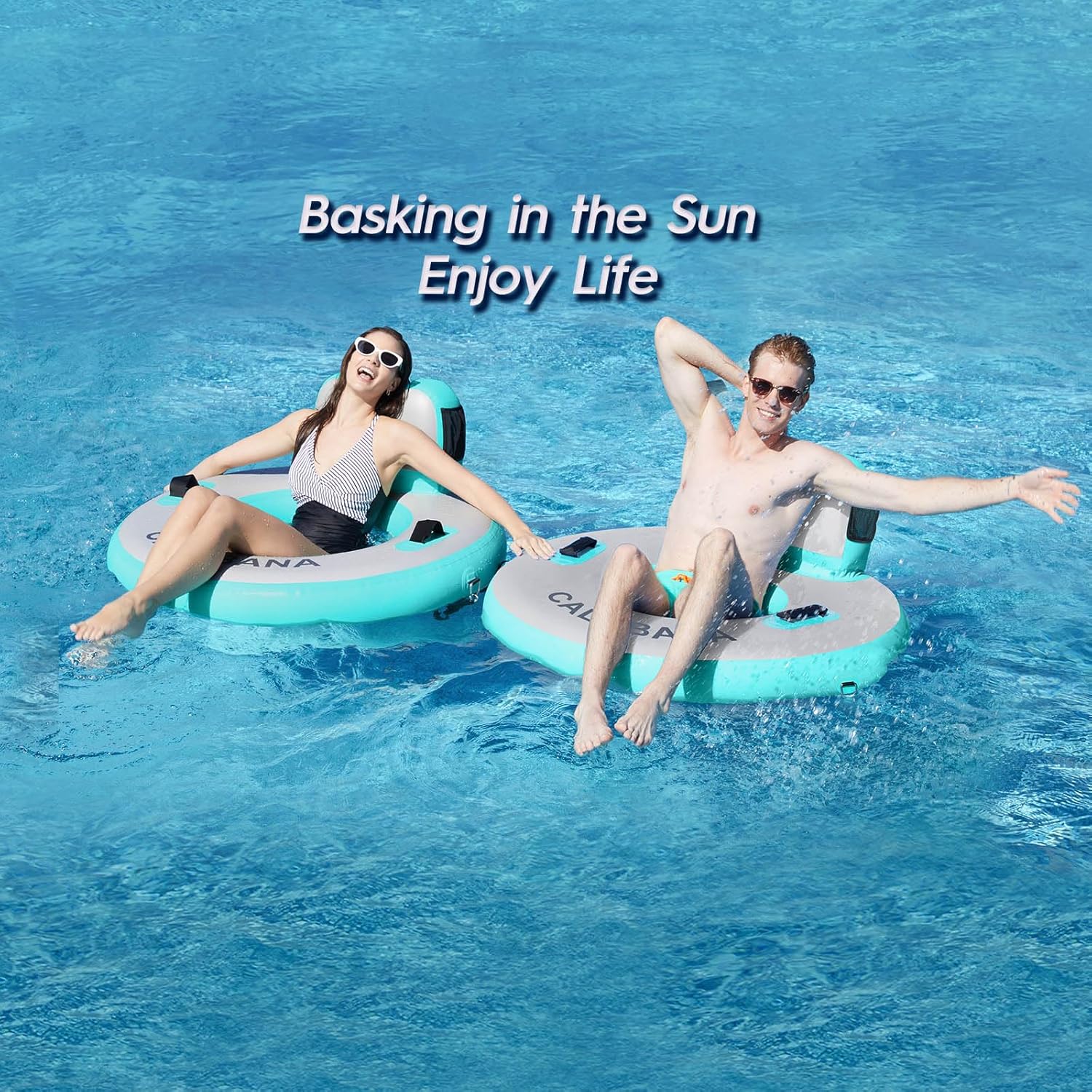 Round Floating Ring Hammock - Heavy Duty Inflatable Raft - Image 23