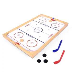 Ice Pucky Wooden Tabletop Hockey Game