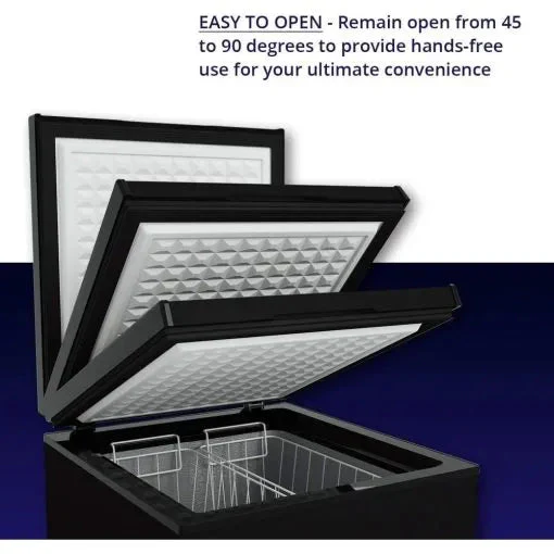 Northair 3.5 Cu Ft Chest Freezer, Black – Quiet Compressor, 2 Removable Baskets, 7 Temp Settings - Image 4