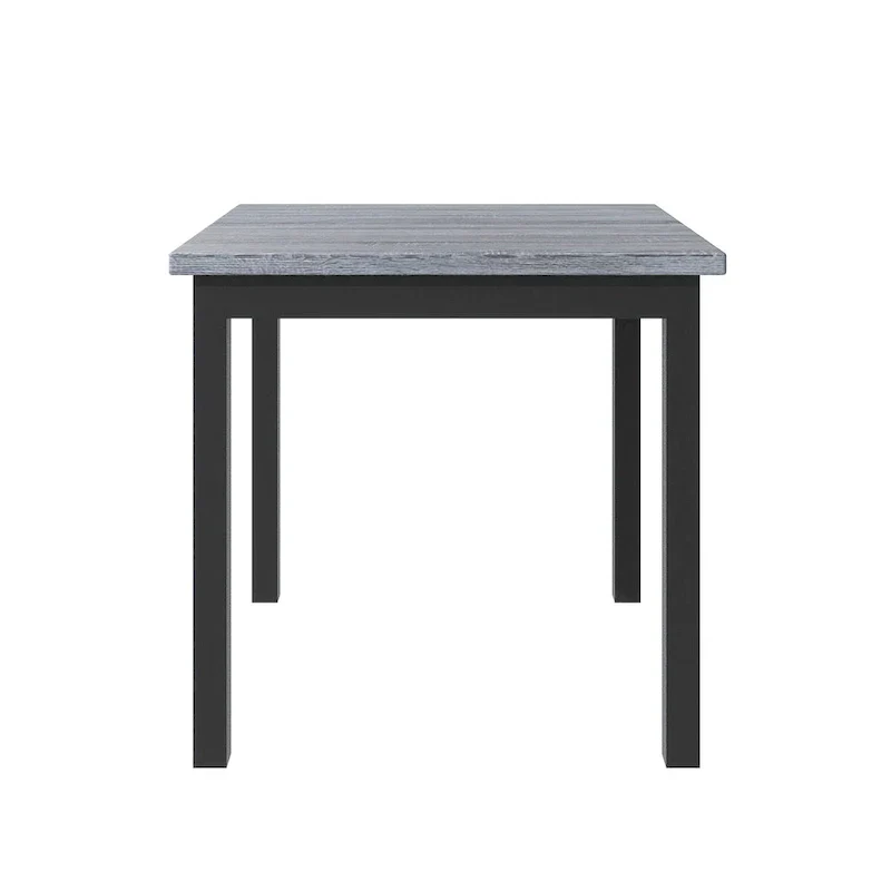 5 Piece Counter Height Dining Set, Wood Dining Table Set with Rectangle Table and 4 Upholstered High Back Chairs - Image 11