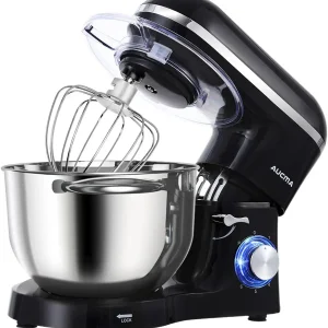 Aucma Stand Mixer, 6.5-QT 660W 6-Speed Tilt-Head Food Mixer, Kitchen Electric Mixer