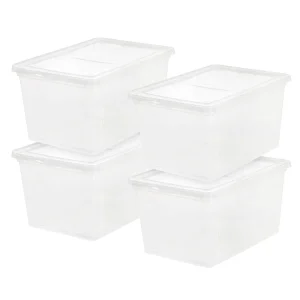 Clear Storage Box 4 Pack - 58 QT