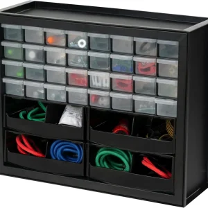 32-Drawer Organizer with 4 Bins and Dividers
