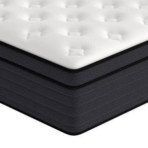 CICIMLU 12 inch Queen Mattress,Gel Memory Foam & Spring Hybrid Medium Comfort Mattress in a Box,CertiPUR-US