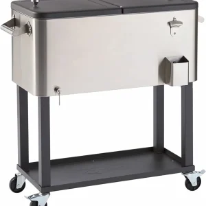 TRINITY Stainless Steel Cooler with Cover (100 Quart)