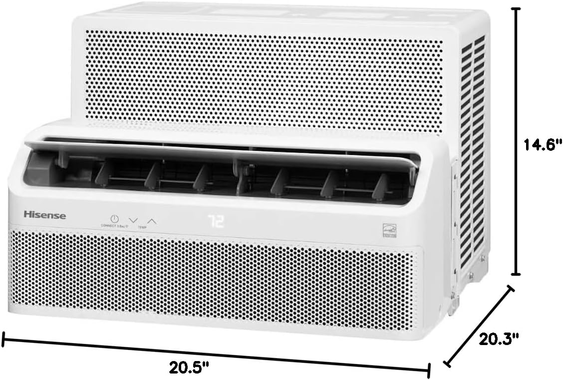 Hisense 8,000 BTU Smart Inverter Window Air Conditioner Easy Install Bracket - Image 3