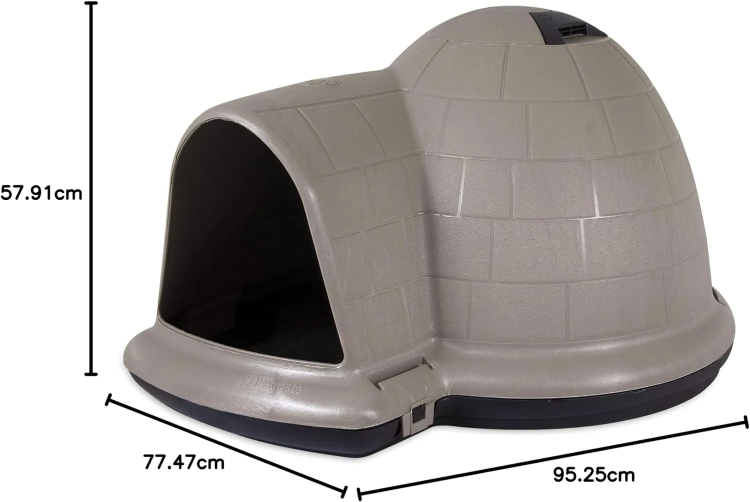 Petmate Indigo Dog House (Igloo Dog House. Made in USA with 90% Recycled Materials. All-Weather Protection Pet - Image 15