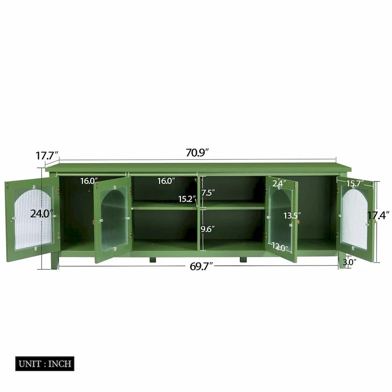 71-Inch Modern TV Cabinet Entertainment Center - Image 29