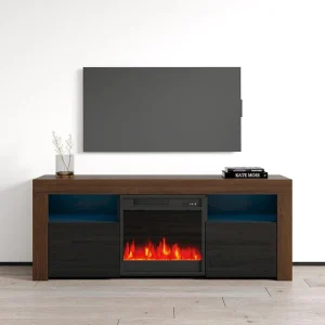 Copper Grove Qorasuv 58-Inch Electric Fireplace TV Stand