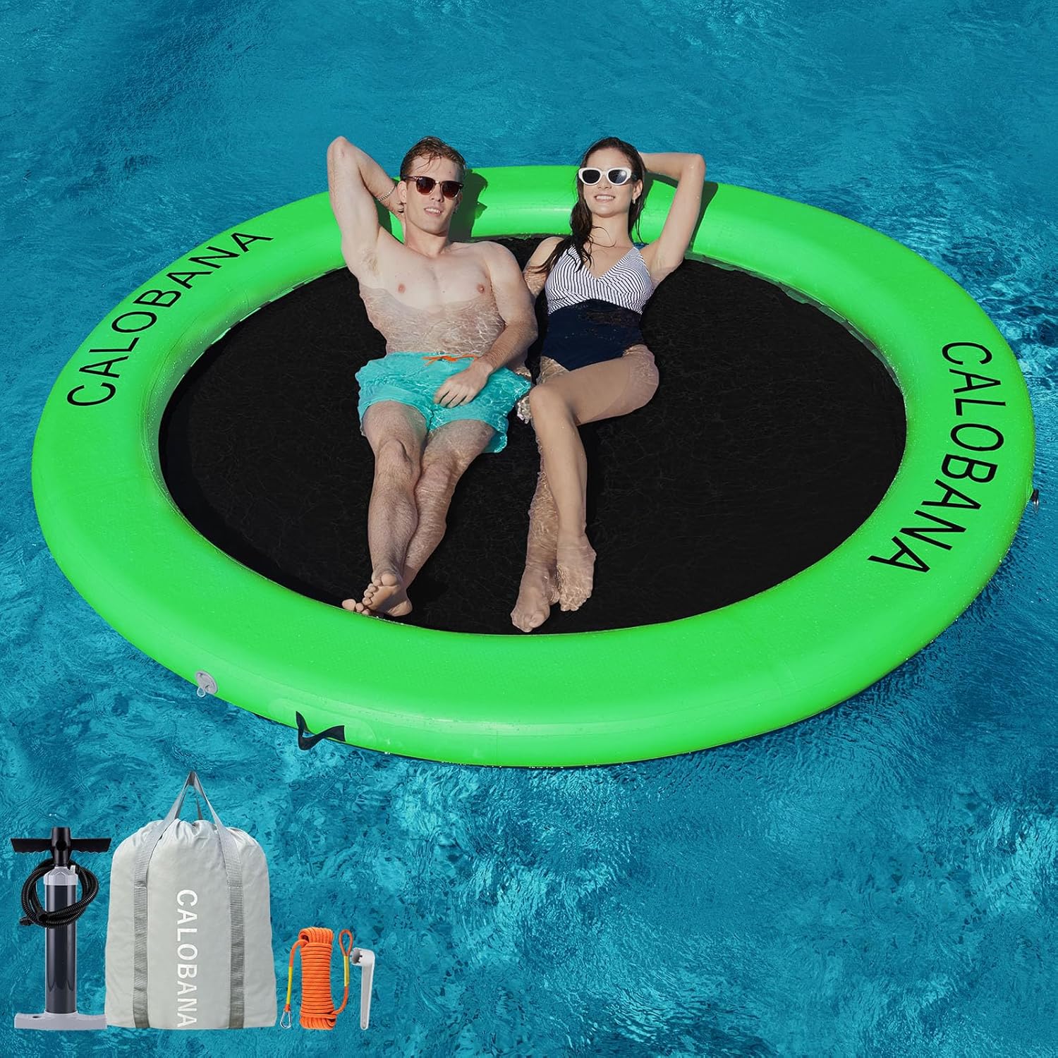 Round Floating Ring Hammock - Heavy Duty Inflatable Raft - Image 10