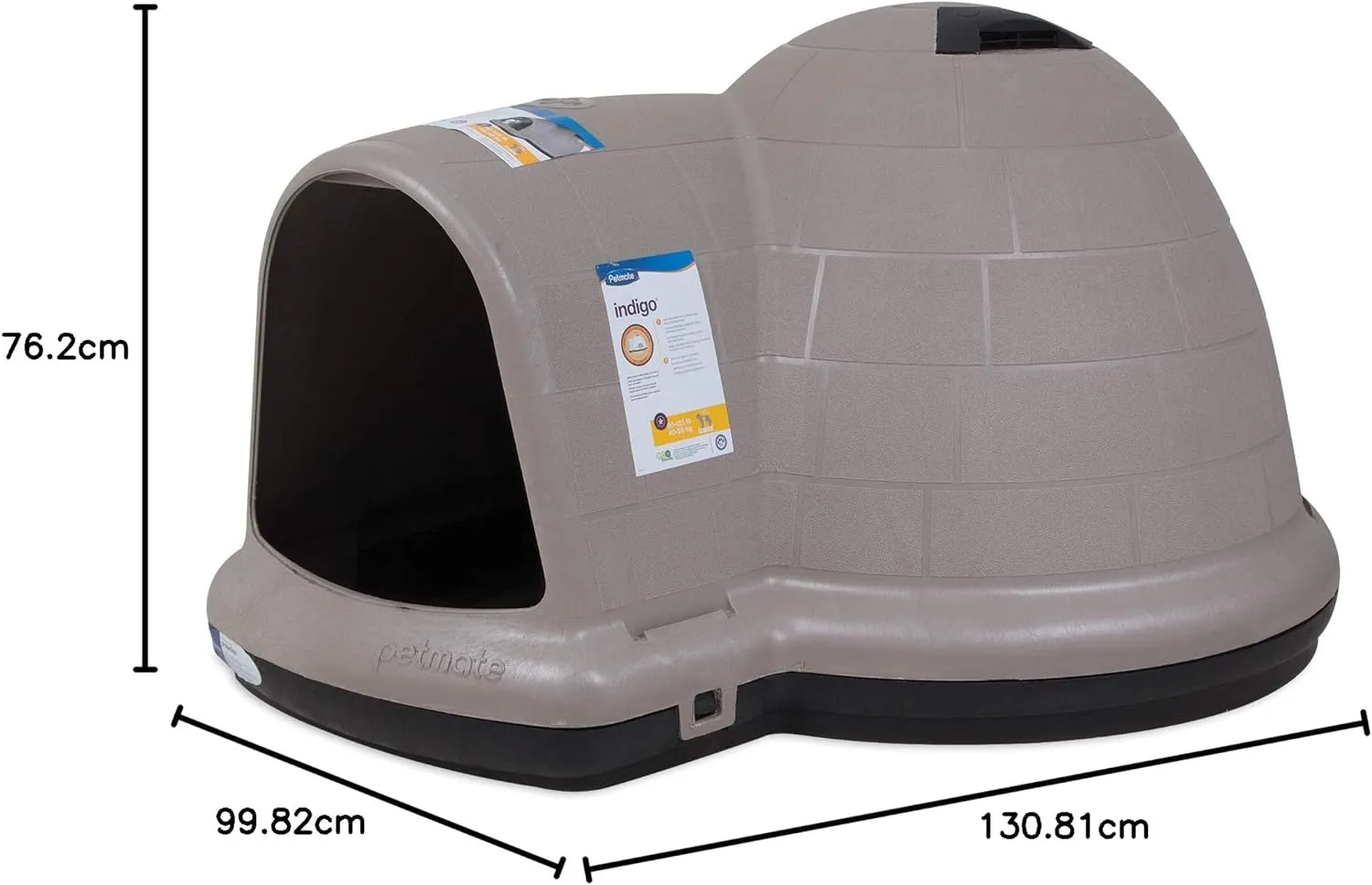 Petmate Indigo Dog House (Igloo Dog House. Made in USA with 90% Recycled Materials. All-Weather Protection Pet - Image 29