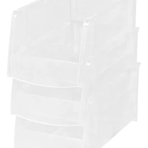 Medium Bin, 8 Pack, Clear