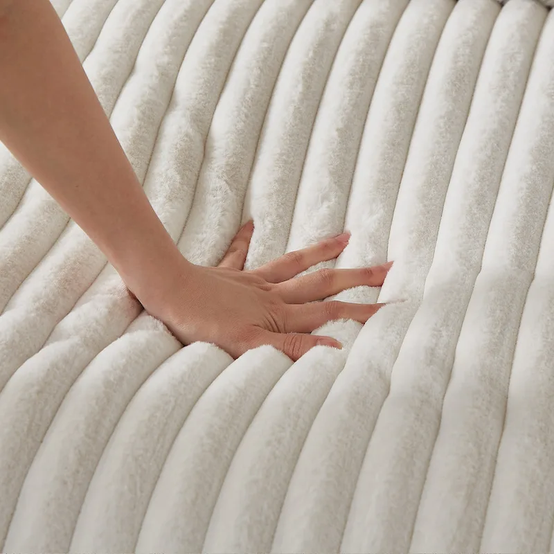 126W Large L-Shaped Corduroy Sofa with USB Charging Port - Image 18