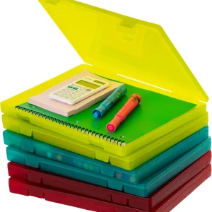 6-Pack A4 File Box Paper Cases - Multi-Color