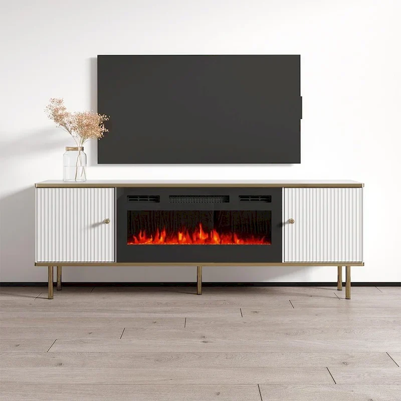 Camelia 63-Inch Electric Fireplace TV Stand - Image 9