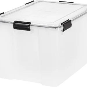 Storage Container WeatherPro - 74 QT - Gasket Box | Clear Swatch / 1 Pack