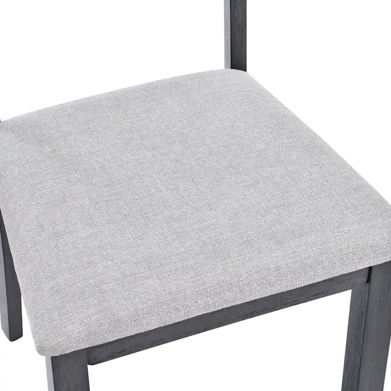 Set of 4 Slat Back Wooden Dining Chairs - Image 9