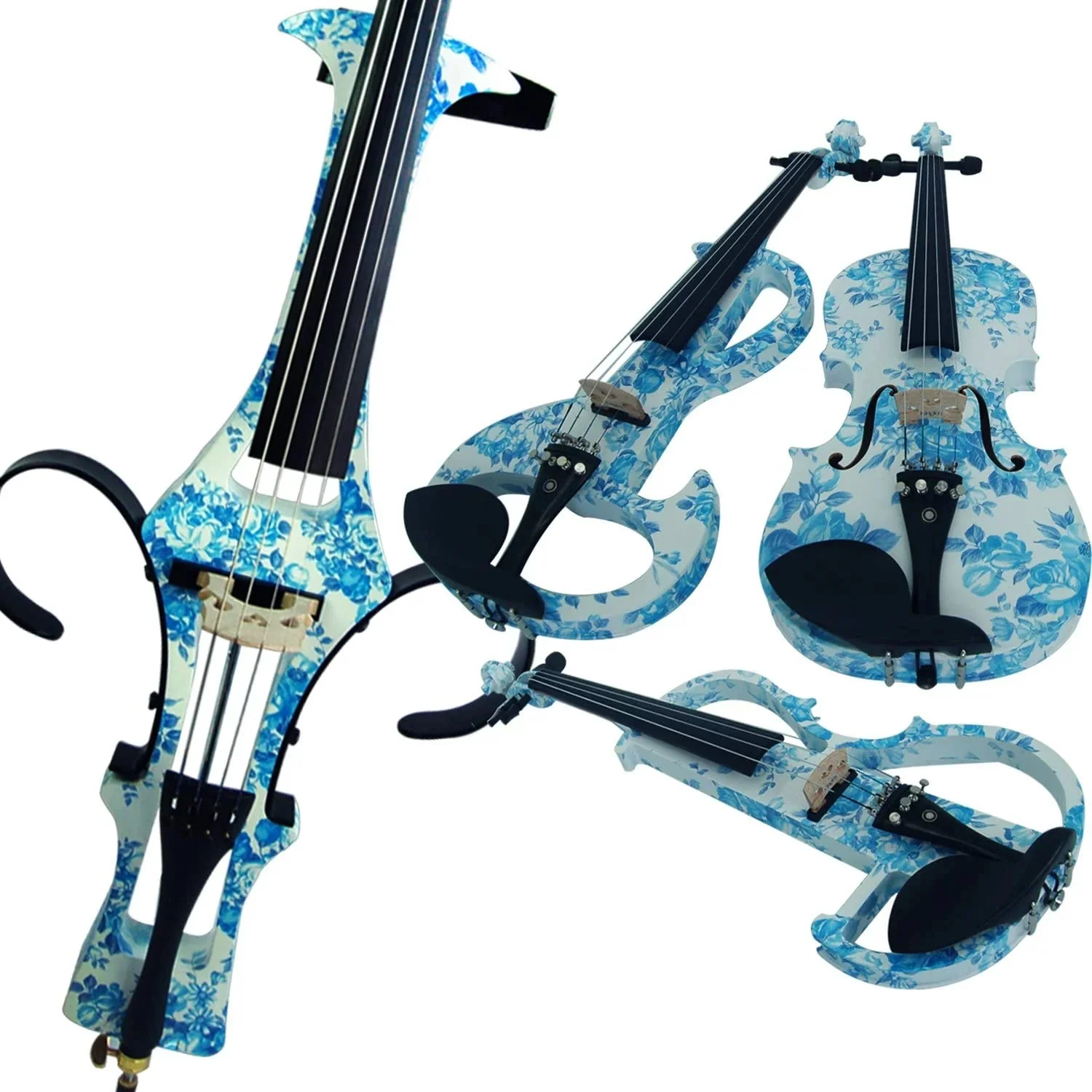 100% Handmade Premium Electric Violin Full Size 4 4 Professional Silent Violin For Student Solid Wood(DSZA) - Image 2