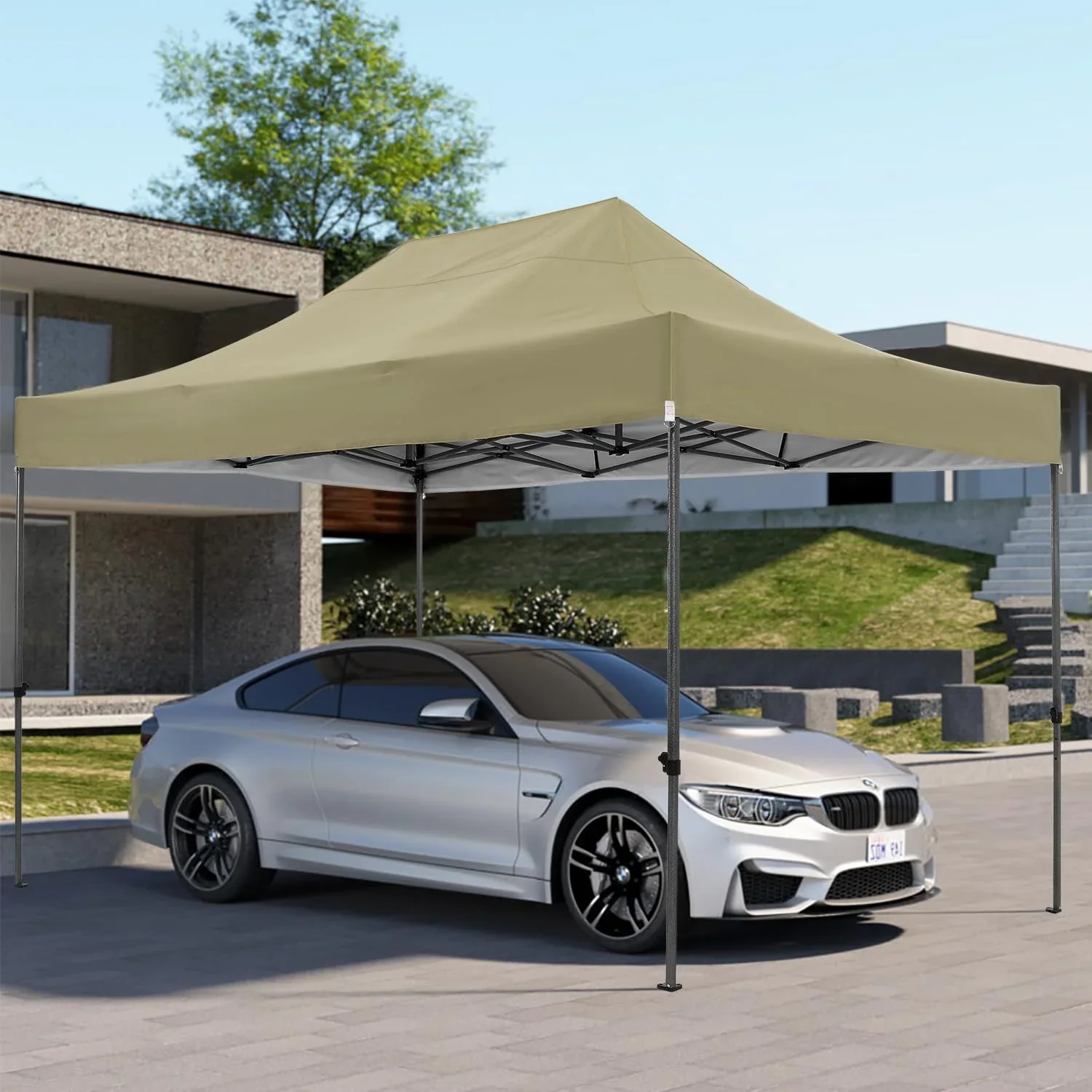COBIZI 10x20 Heavy Duty Pop up Canopy Tent with 6 sidewalls Easy Up Commercial Outdoor Canopy Wedding Party Tents for Parties All Season Wind & Waterproof Gazebo with Roller Bag,Black(Frame Thickened) - Image 159