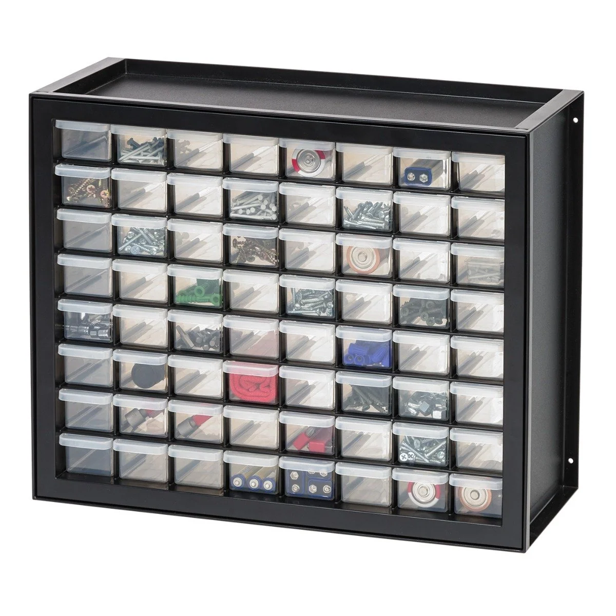 Drawer Parts Cabinet - 64 Drawer | Black