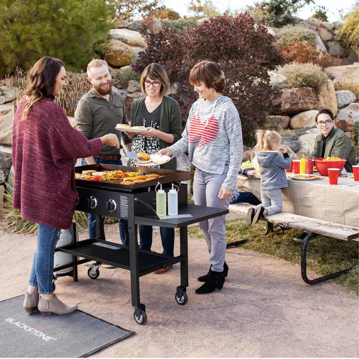 Blackstone 36 Inch Gas Griddle Cooking Station 4 Burner Flat Top Gas Grill Propane Fuelled Restaurant Grade Professional 36” Outdoor Griddle Station with Side Shelf (1554) - Image 5